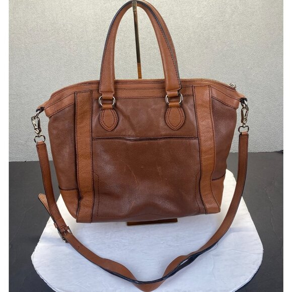 Cole Hann Pebble Leather Satchel Handbag - Picture 2 of 16